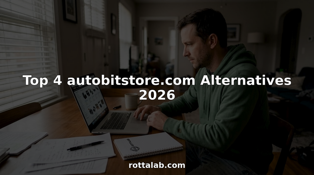 Man browsing car accessory alternatives online